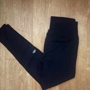 ALO Yoga Black 7/8 Airbrush Leggings